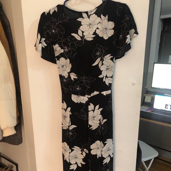 Black floral print jumpsuit - Picture 6 of 6